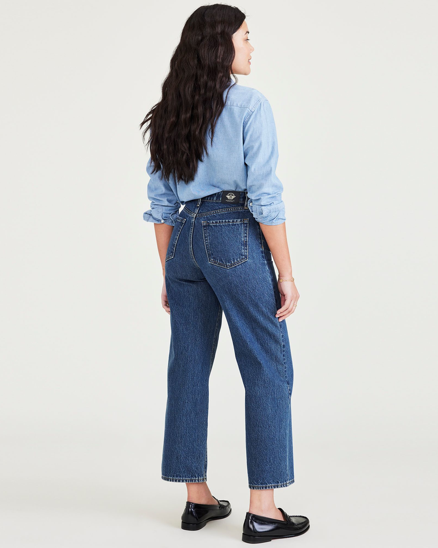 (image for) First-Class Jean Cut Pants, High Straight Fit